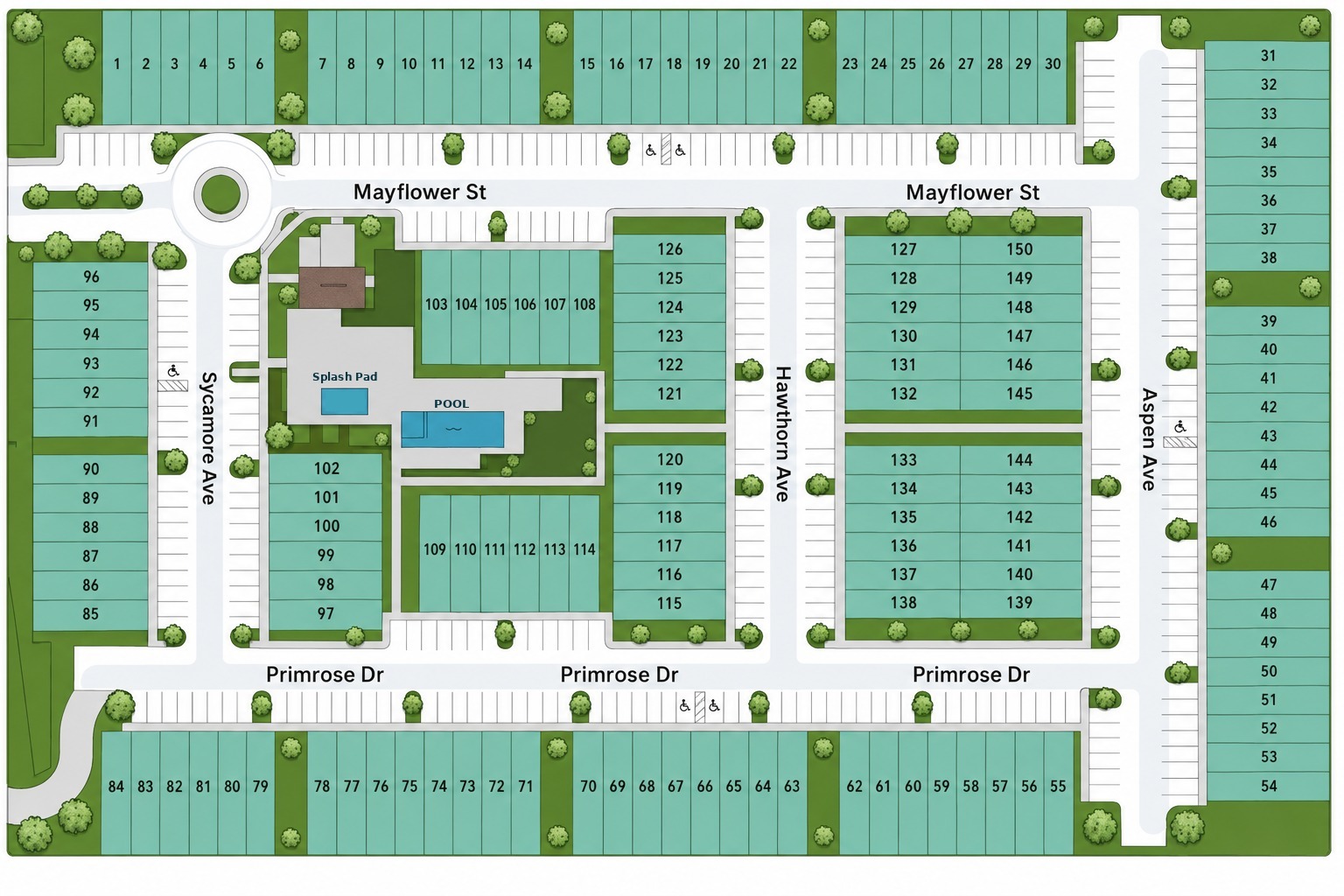 The Hub Garden site plan